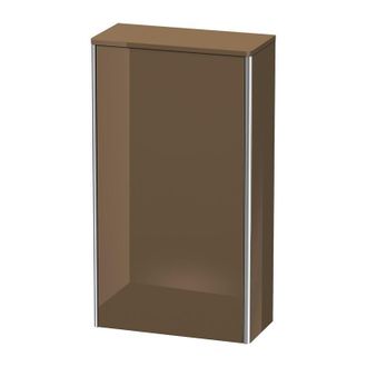 Duravit Armario De Media Altura Duravit Xsquare 50.0x23.6 Cm, 1 Puerta, Colgado A La Izquierda, 2 Estantes De Vidrio Xs1303l, Color (frente/cuerpo): Marr&oacute;n Ol