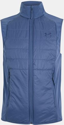 Under Armour Mens Solid Patterned Hybrid Performance Vest in Gray - Grey - Size Medium