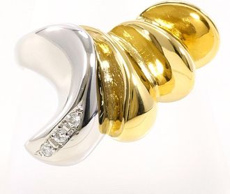 C&A Platinum Yellow Gold Yellow Gold (18K) Platinum 900 Band Ring (Pre-Owned)