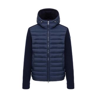Colmar Gewatteerd jack met gebreide mouwen - Heren - Sport - Blauw - Maat: M Viscose