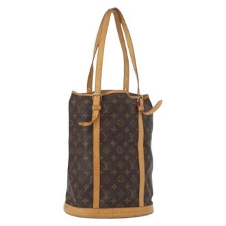 Louis Vuitton Pre-owned Bucket Bags, female, Brown, Size: ONE SIZE Pre-owned Canvas Bucket Bag