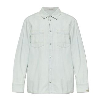 Golden Goose Denim Shirts, male, Blue, Size: XL Denim Shirt