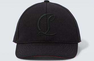 Christian Louboutin Mooncrest cotton canvas baseball cap