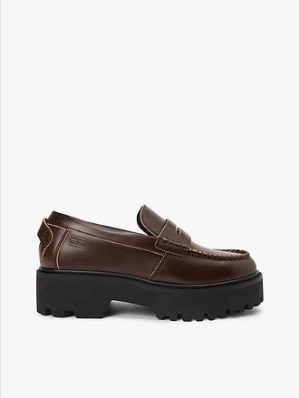 Tommy Hilfiger Archive Leather Chunky Cleat Loafers
