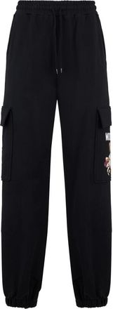 Moschino Sportbroek met zakken - Dames - Sweatpants - Zwart - XS - Katoen - Broeken