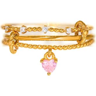 Girls Crew Love Connection Ring in Gold at Nordstrom, Size 6