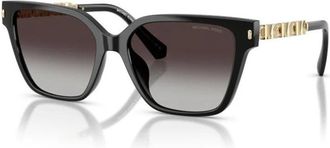 Michael Kors Piedmont Zonnebril - Dames - Zonnebrillen - Zwart - 56 MM - Accessoires