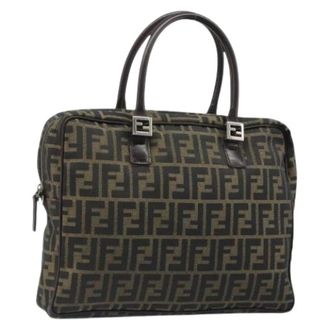 Fendi Pre-owned Zucca Canvas Hand Bag - Dames - Vintage Handtas - Bruin - ONE Size - Leer - Vintage