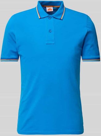 Sundek Poloshirt mit kurzer Knopfleiste Modell Brice in Blau, Größe XL
