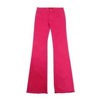 Emma & Gaia 19Rp222 Flared Jeans - Dames - Jeans - Roze - Maat: W24 Denim