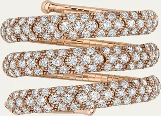 Mattia Cielo 18k Rose Gold Diamond Wrap Ring