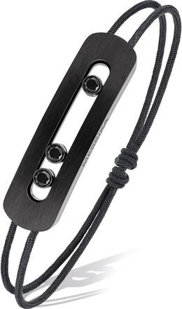 Messika Mens XL Move Titanium Black Diamond Cord Bracelet at Nordstrom