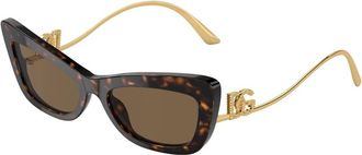 Dolce & Gabbana Stijlvolle zonnebril Dg 4467B in bruin - Dames - Zonnebrillen - Bruin - 55 MM - Accessoires