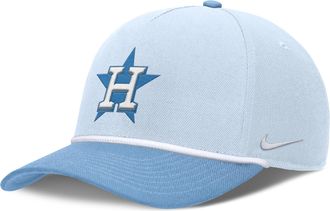 Nike Houston Astros Rise Nike Mens Dri-FIT MLB Adjustable Hat in Blue | NB460GSRHUS-866