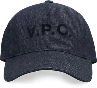 A.P.C. Mens Baseball Cap Denim Polyurethane Hat
