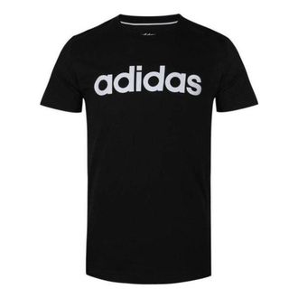 adidas Crew Logo T-Shirt Black White EI4713