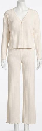 Z Supply Smocked Lounge Pants In Cream
