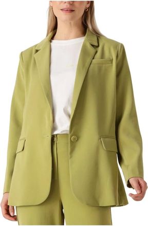 Ydence Ydence, Jassen, Dames, Groen, M, Groene Maisie Blazer veelzijdige stijl