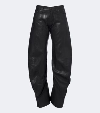 Acne Studios Coated barrel-leg jeans