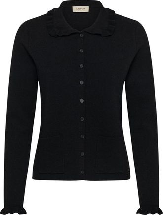 Cream CRDela Knit Cardigan - Dames - Vesten - Zwart - S - Polyester - Truien & Vesten