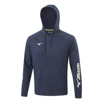Mizuno Heren Terrycloth Hoodie (Marineblauw)