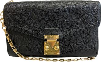 Louis Vuitton Black Leather Pochette (Pre-Owned)