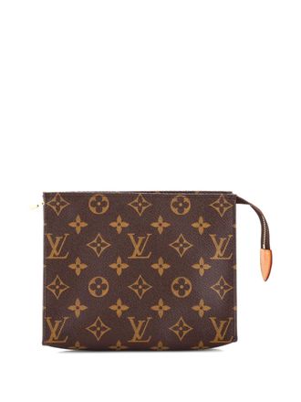 Louis Vuitton Trousse 19 in tela con monogramma - Marrone