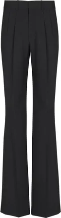 Balmain Flared-Leg Wool Trousers