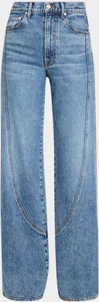 Veronica Beard Taylor Godet Wide-Leg Jeans