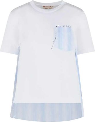 Marni gestreept T-shirt met zak