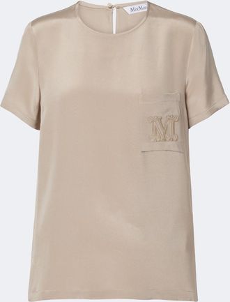 Max Mara Logo silk top