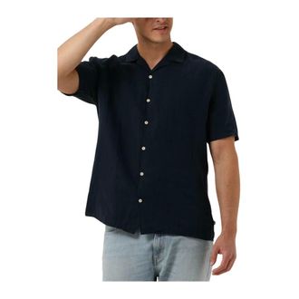 The Goodpeople Overhemden, Heren, Blauw, S, Heren Casual Overhemd Sun