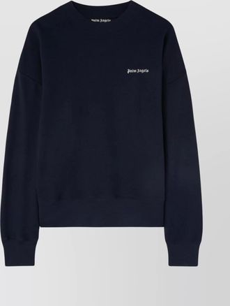 Palm Angels cotton oversized logo-print sweatshirt