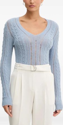 Twin-Set Maglione con scollo a V - Blu