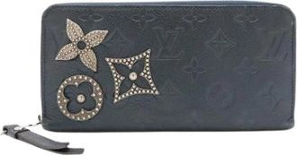 Louis Vuitton Pre-owned Long Wallet (bi-fold) - Dames - Vintage Accessoires - Zwart - ONE Size - Leer - Vintage
