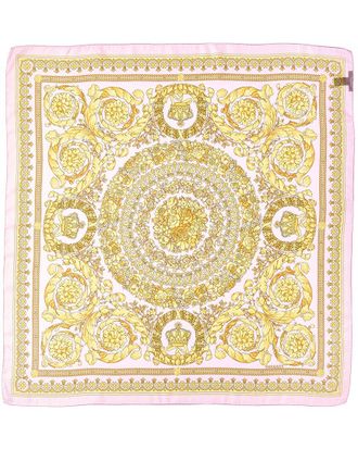 Versace Barocco Print Silk Scarf
