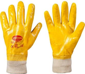 Strong Cosmetics Guantes De Protecci&oacute;n Amarillo, Talla 10 (por 12)