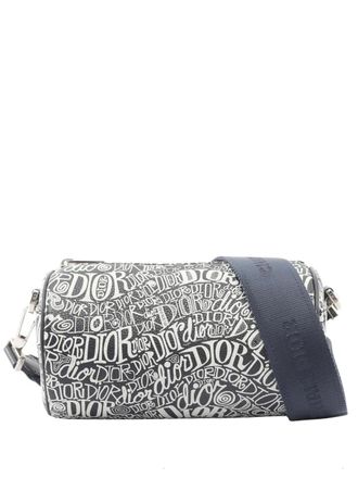 Dior 2010-2025 Shawn Stussy Leather Roller Messenger Bag crossbody bag - Nero