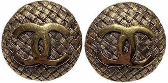 Chanel gold Plating Clip Earrings (Pre-Owned)