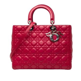 Dior Pre-owned Lady Dior - Dames - Vintage Handtas - Roze - ONE Size - Leer - Vintage