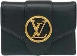 Louis Vuitton Pre-owned Wallets, female, Black, Size: ONE SIZE Pre-owned Leather Wallet