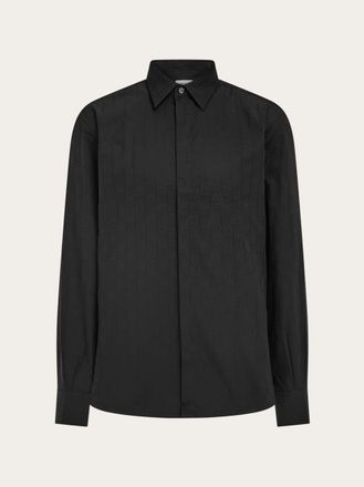 Ferragamo Men Ferragamo Monogram sport shirt Black