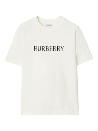 Burberry Logo Cotton T Shirt