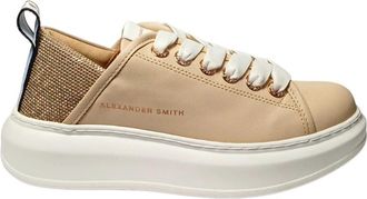 Alexander Smith Pelle Sneaker - Dames - Sneakers - Beige - 36 EU - Leer - Schoenen