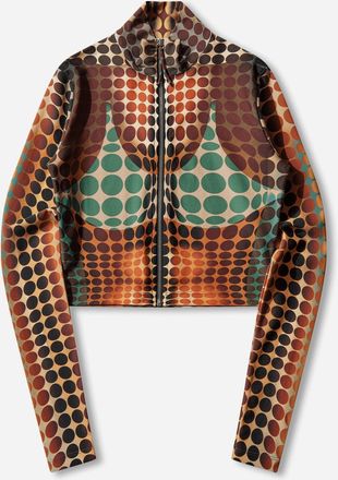 Jean Paul Gaultier Women s Re-Edition Dots Top Orange