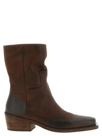 Mars&egrave;ll Brown Suede Texan Ankle Boots