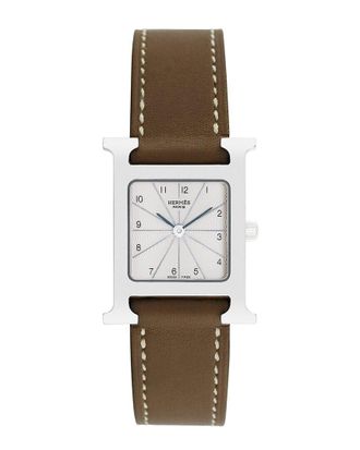 Herm&egrave;s Womens H-Watch Watch, Circa 2000s (Authentic Pre-Loved)