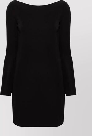 Dsquared2 boat neck mini dress with long sleeves
