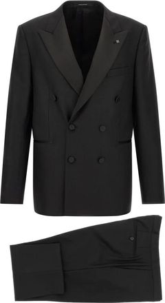 Tagliatore Bruce Smoking - Heren - Business pakken - Zwart - S - Wol - Kostuums