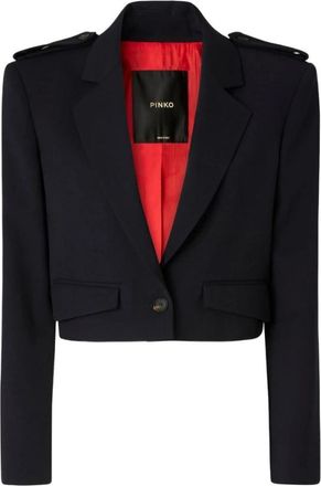 Pinko Manna Blazer - Dames - Blazers - Blauw - S - Jassen